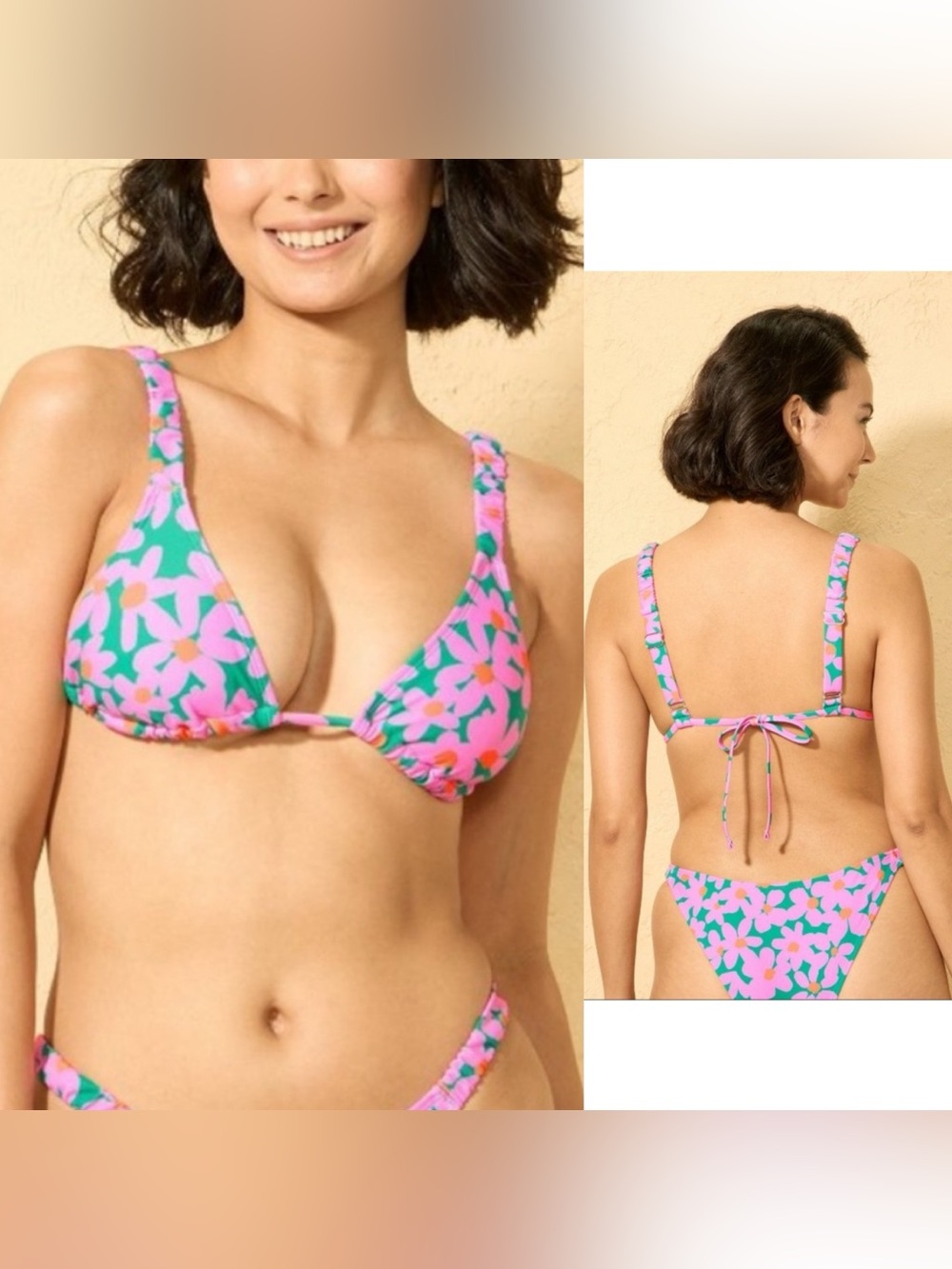 Wild Fable™ - Women's Shirred Strap Triangle Bikini Top